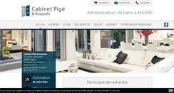 Desktop Screenshot of pigeimmobilier.fr