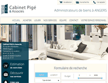 Tablet Screenshot of pigeimmobilier.fr